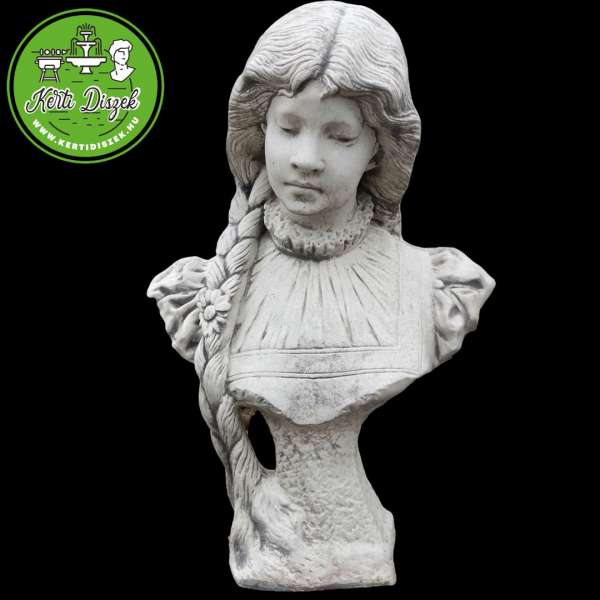 Lány zsinórral mellszobor