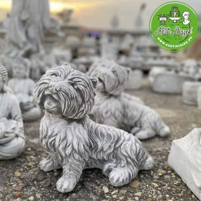 Westie kutya szobor