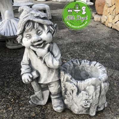 virágtartó kerti dísz