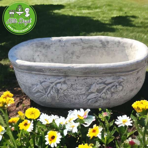 Ovális kültéri virágláda