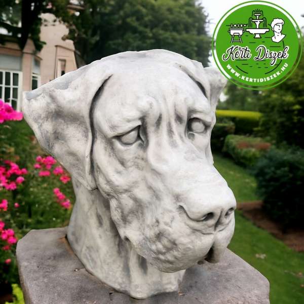 Német Dog kutya fej szobor