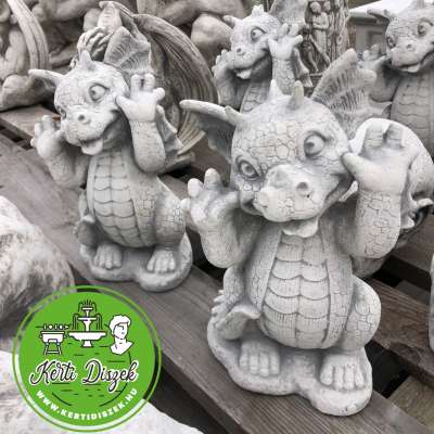 bébi sárkány szobor