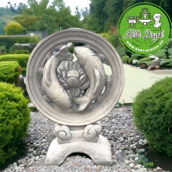 Koi halak yin jang szobor