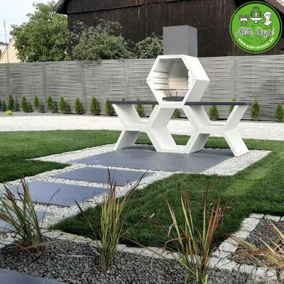 modern kerti grillsütő