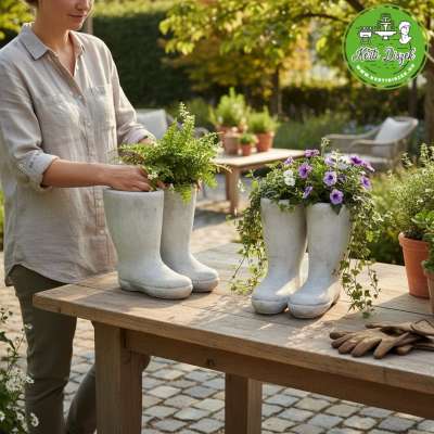 különleges kerti virágtartó