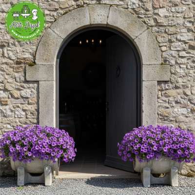 Boroshordó virágtartó