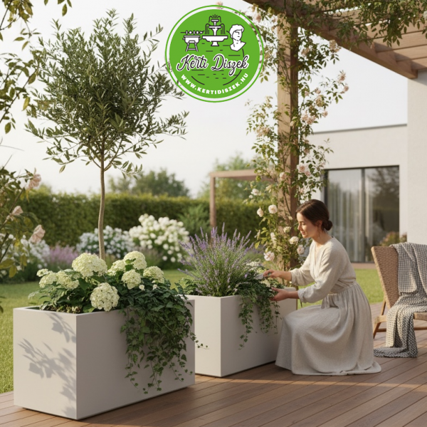 Prémium köztéri virágtartó