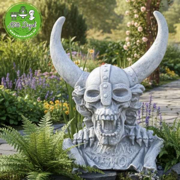 Viking koponya szobor