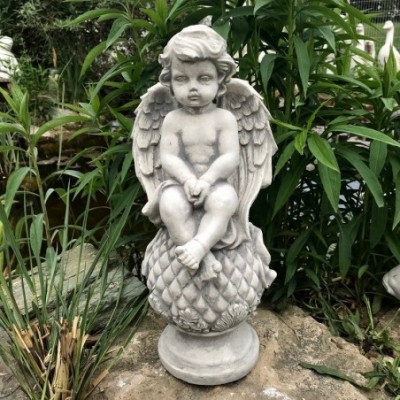 Műkő angyal szobor