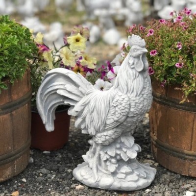 Háziállatok eladók kakas szobor