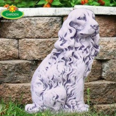 spániel kutya szobor