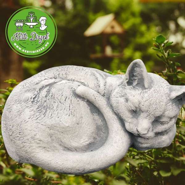 kisállat síremlék cica szobor