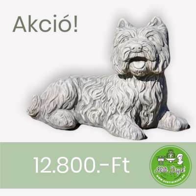 Westie kutya szobor
